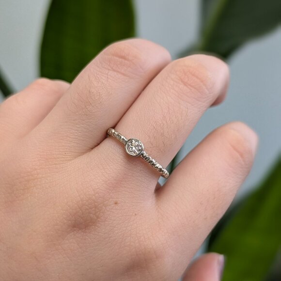 Lab Diamond Ring in Solid 14K Gold | Fine Jewelry - Picture 3 of 8